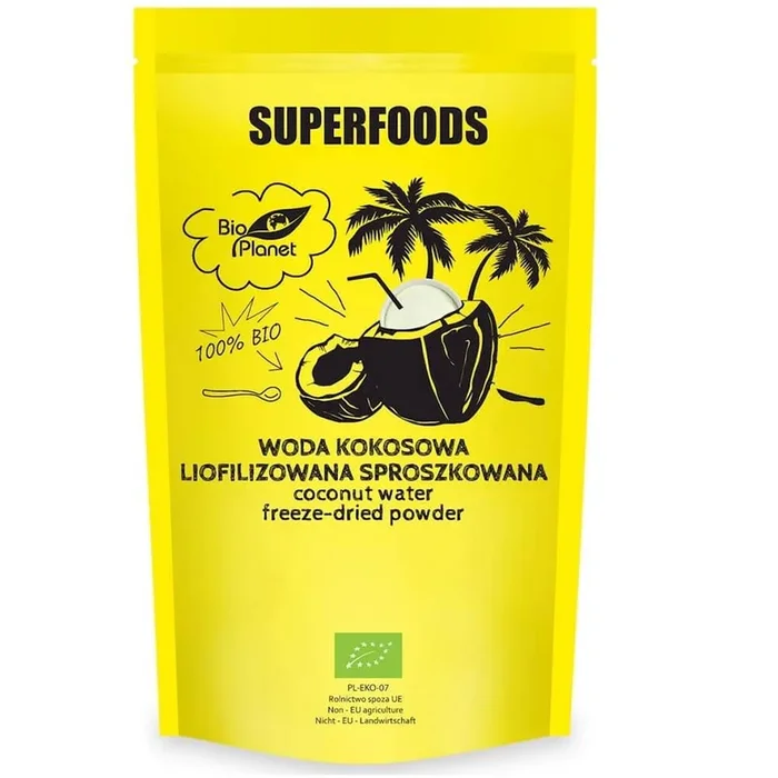 Kokoswasser, gefriergetrocknet, pulverisiert BIO 150 g – BIO PLANET