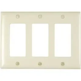 Light Almond 3-Opening Nylon Wall Plate