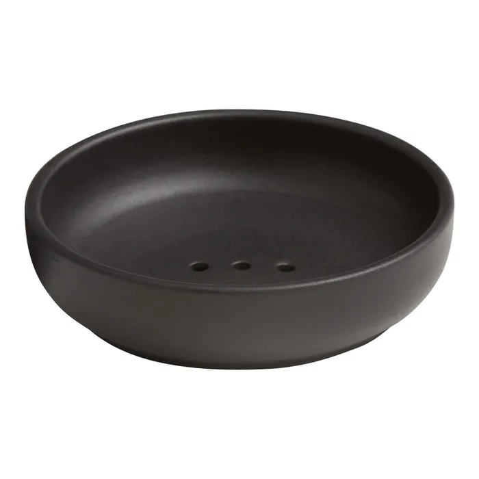 Matte Black Ceramic Soap Dish