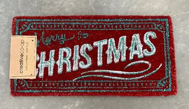 MERRY CHRISTMAS COIR DOOR MAT