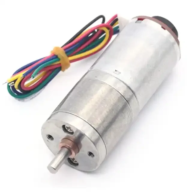 Micro DC Encoder Deceleration Motor JGA25-370B 25mm Motor 6V 176RPM 1 35 Ratio