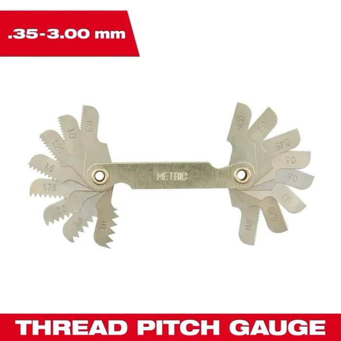 Milwaukee Metric Thread Pitch Gauge