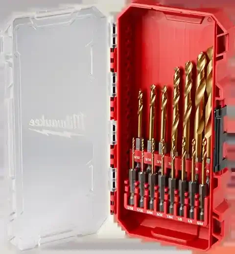 Milwaukee® SHOCKWAVE Impact Duty™ RED HELIX™ Titanium Drill Bit Set – 15PC