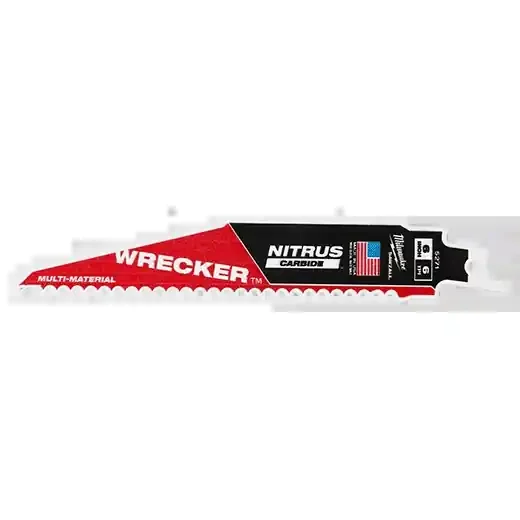 Milwaukee WRECKER™ with NITRUS™ Carbide SAWZALL® Blade for Multi-Material