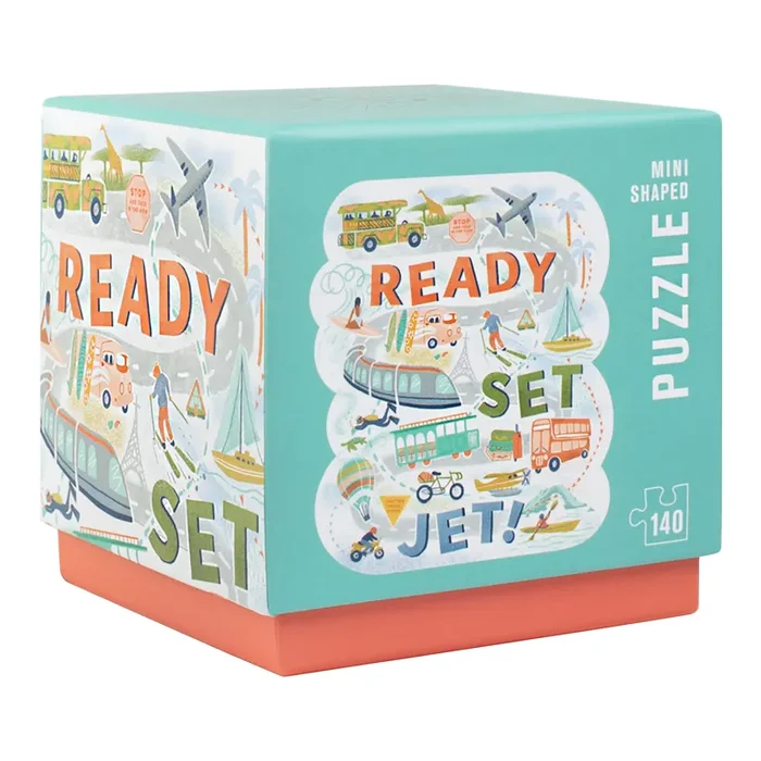 Mini Ready Set Jet! Shaped Travel 140 Piece Puzzle
