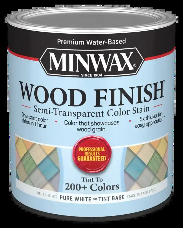 MINWAX® Wood Finish® Water-Based Semi-Transparent Color Stain, Quart