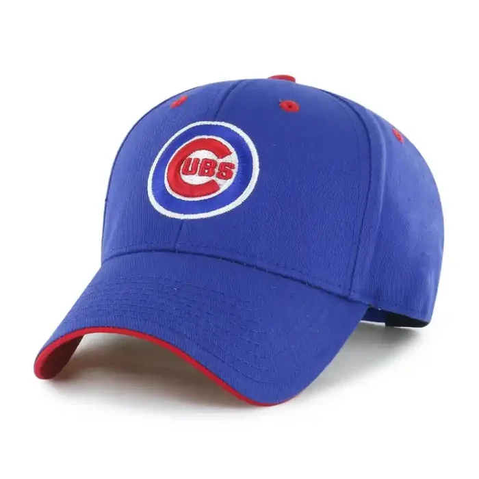 MLB Chicago Cubs Moneymaker Snap Hat Team Logo Baseball Hat, Adjustable Adult Size