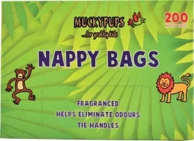 Mucky Pups Nappy Sacks 200 pack