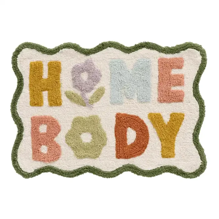 Multicolor Homebody Tufted Shaped Bath Mat