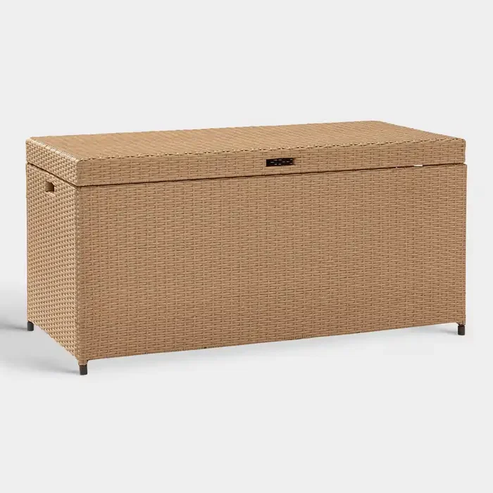 Natural All Weather Wicker Pinamar Outdoor Storage Chest