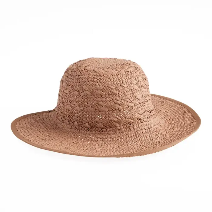 Natural Straw Woven Cloche Sun Hat