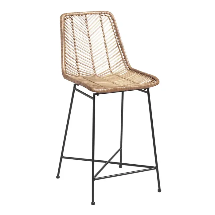 Natural Wicker Loren Counter Stool