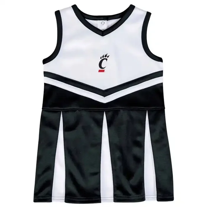 NCAA Cincinnati Bearcats Girls‘ Short Sleeve Toddler Cheer Dress Set – 3T