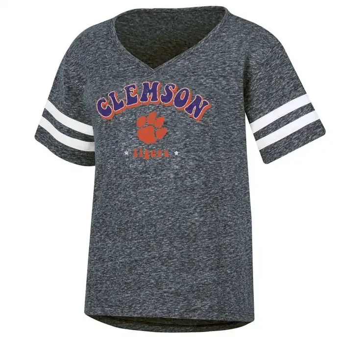 NCAA Clemson Tigers Girls‘ Tape T-Shirt – M