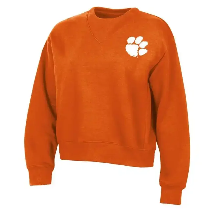 NCAA Clemson Tigers Women‘s Fashion Fleece Sweatshirt – XL