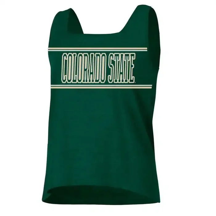 NCAA Colorado State Rams Women‘s Fashion Tank Top – M Solid Squareneck Pullover