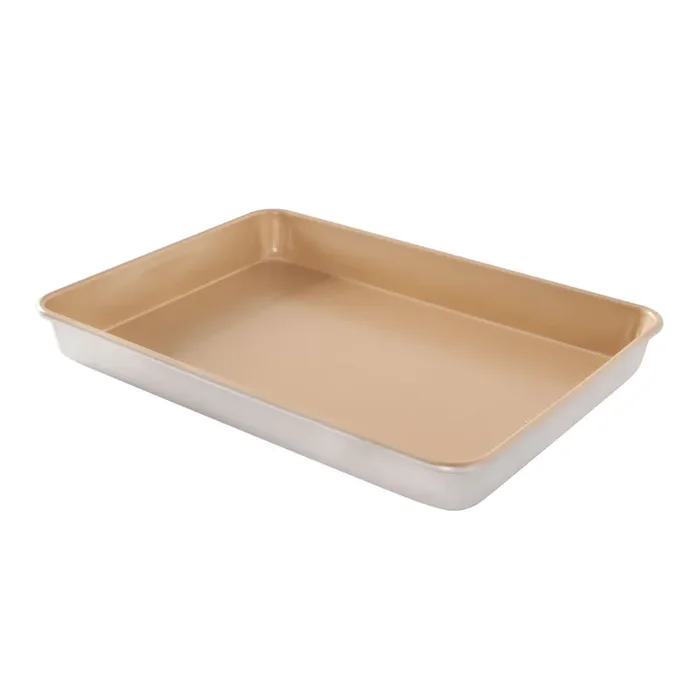 Nordic Ware Naturals Gold Nonstick High Sided Sheet Cake Pan