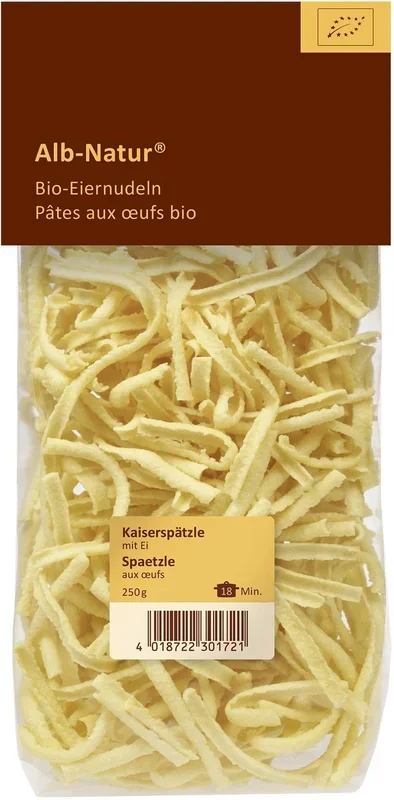 Nudeln (Eiergrieß) Spätzle BIO 250 g – ALB GOLD