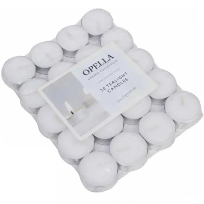 Opella Tealight Candles 4 Hour 15 Pack – Case of 10