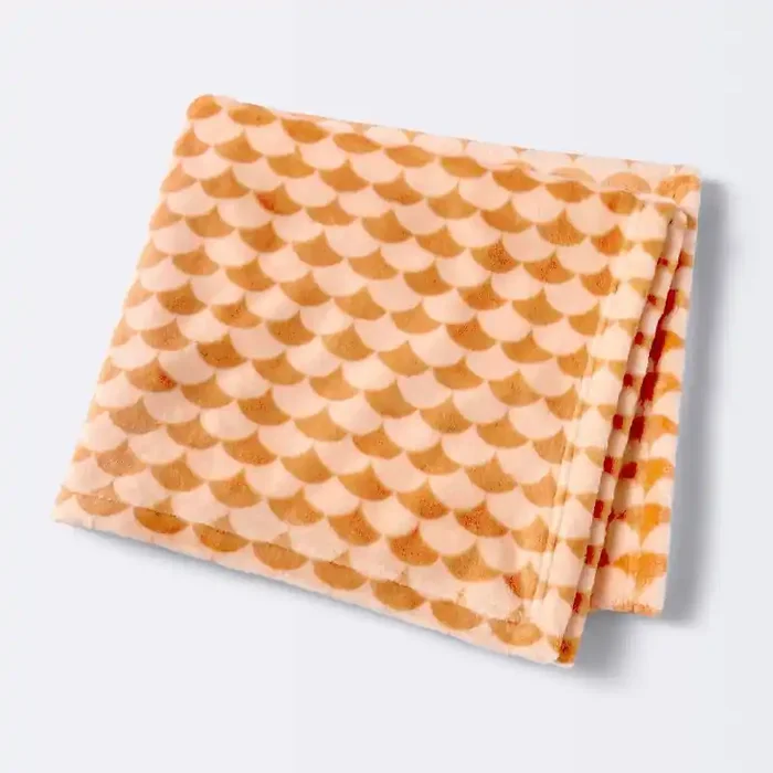 Orange Scallop Halloween Baby Blanket – Cloud Island™