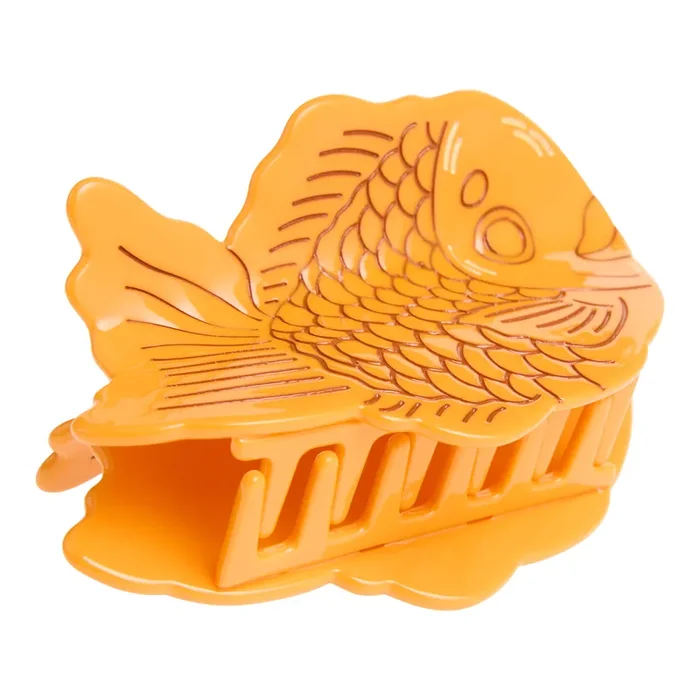 Orange Taiyaki Acrylic Claw Clip
