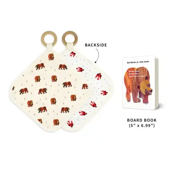 ORGANIC LOVEY & BOOK BROWN BEAR