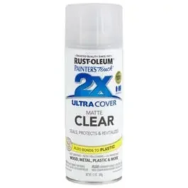 Painter‘s Touch 2X Spray Paint, Flat Matte Clear, 12-oz.