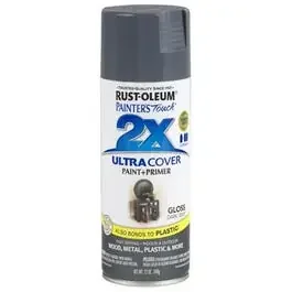 Painter‘s Touch 2X Spray Paint, Gloss Dark Gray, 12-oz.