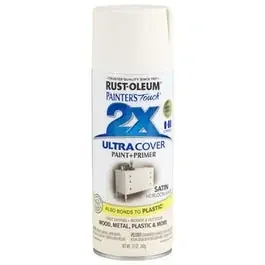 Painter‘s Touch 2X Spray Paint, Satin Heirloom White, 12-oz.