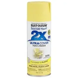 Painter‘s Touch 2X Spray Paint, Satin Lemon Grass, 12-oz.