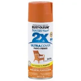 Painter‘s Touch 2X Spray Paint, Satin Rustic Orange, 12-oz.