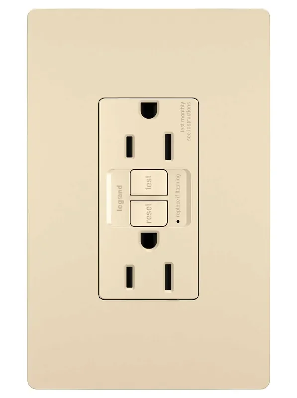 Pass & Seymour 5A – 125V 5-15R GFCI Outlet Receptacle Set Ivory