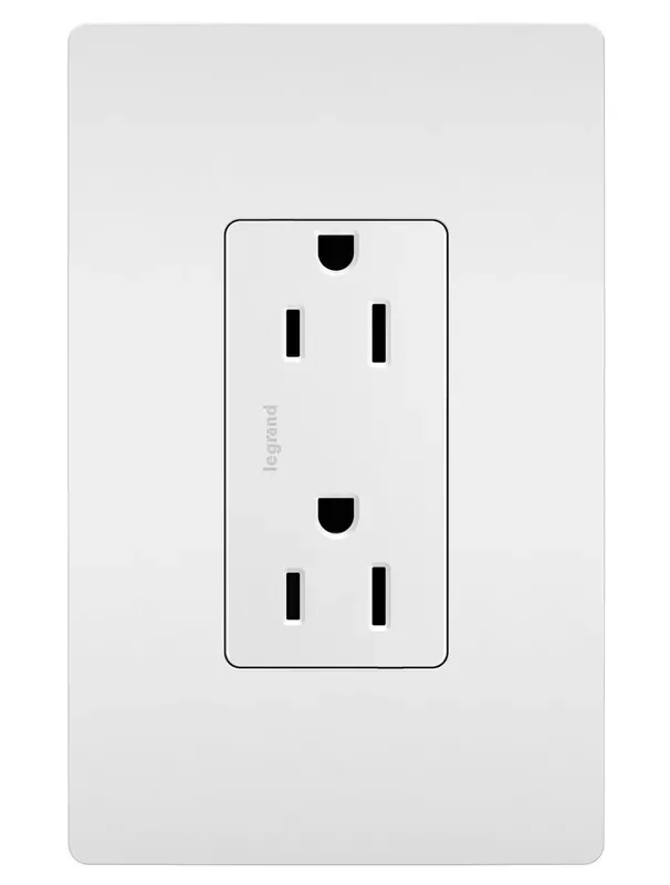 Pass & Seymour radiant® Tamper-Resistant Outlet, White