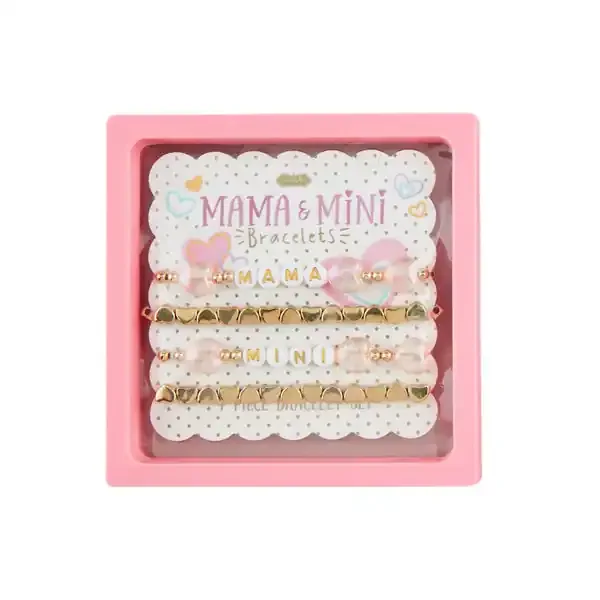 PINK MAMA AND MINI BRACELETS