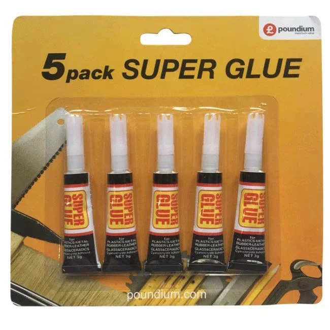 Poundium Super Glue 3g 5 Pack