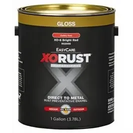 Premium Interior/Exterior Anti-Rust Enamel, Gloss Bright Red, Oil-Base, 1-Gallon
