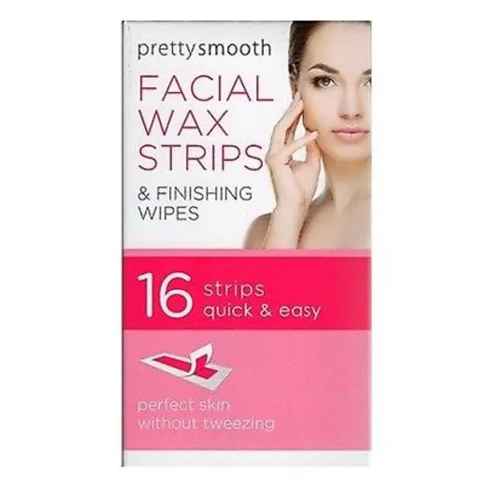 Pretty Smooth Facial Wax Strips 16Pcs – Case of 12