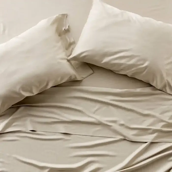 Queen 400 Thread Count Rayon from Bamboo Sheet Set Light Olive Green – Casaluna™