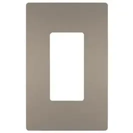Radiant 1-Gang Plastic Wall Plate, Nickel