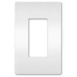Radiant 1-Gang Plastic Wall Plate, White