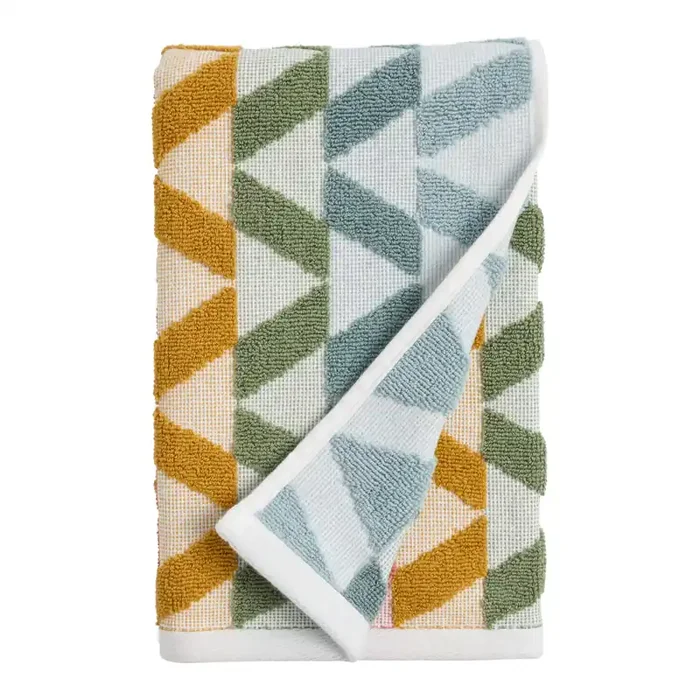 Rainbow Geometric Diamonds Hand Towel