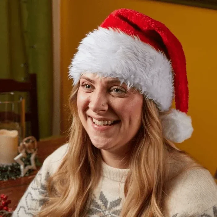 Red and White Soft Traditional Christmas Santa Hat