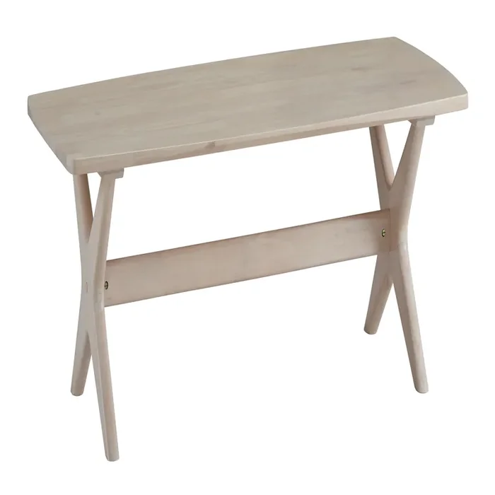 Ron Natural Wood X-Frame Coffee Table