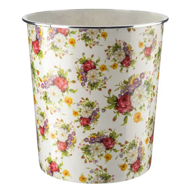 Round Floral Waste Bin 7.7L
