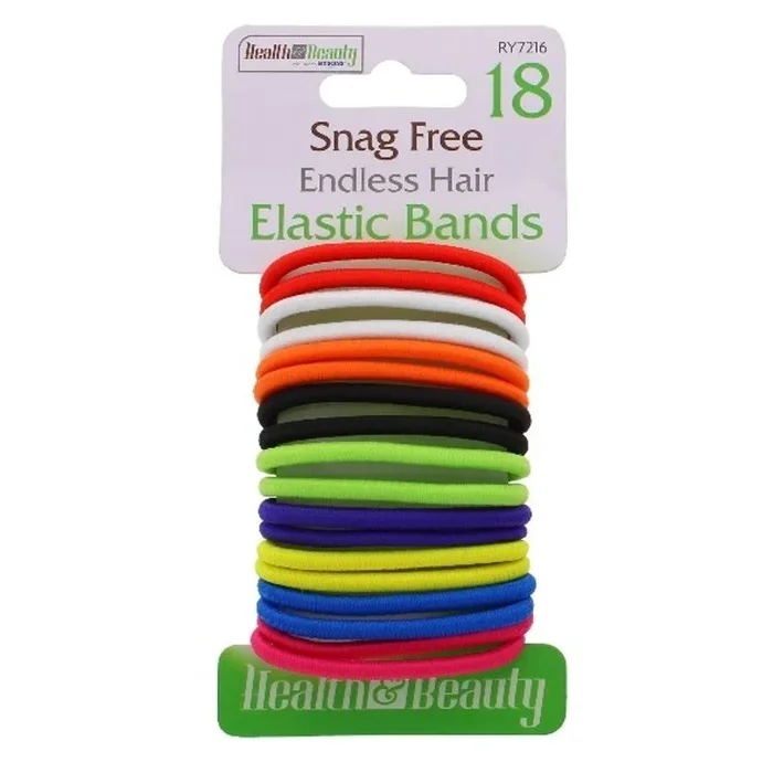 Rysons Snag Free Endless Hair Elastic Bands 18 Pack