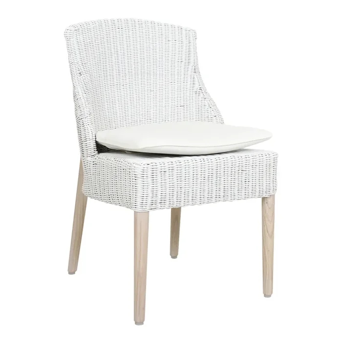 Sablebrook Woven Rattan Dining Chair with Cushion 2 Piece Set