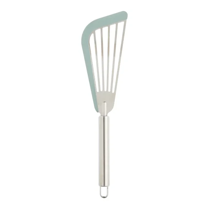 Sage Silicone Edge Stainless Steel Slotted Fish Turner