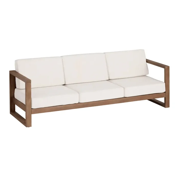 Segovia Light Brown Eucalyptus Outdoor Couch