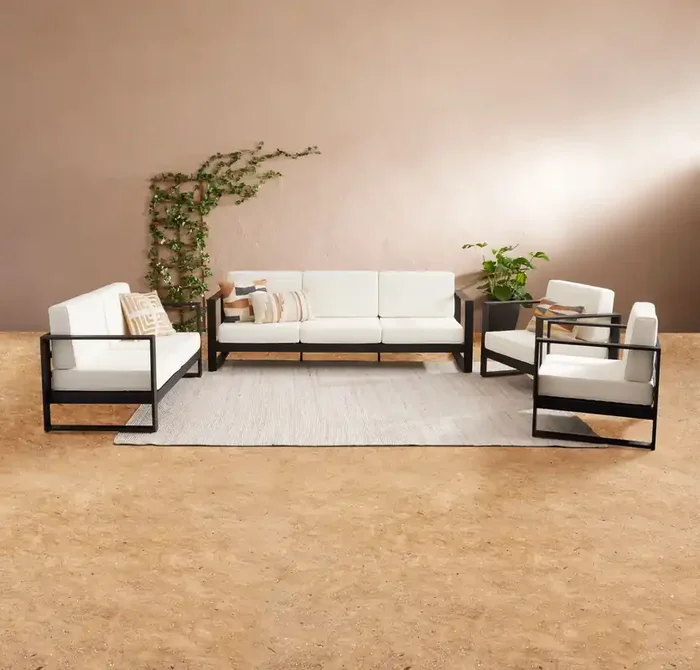 Segovia Metal 4 Piece Outdoor Furniture Set