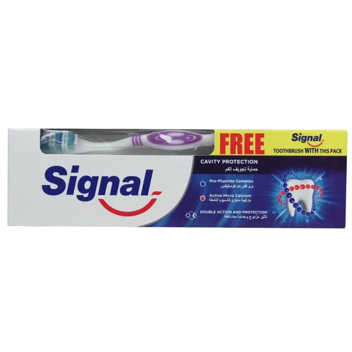Signal Cavity Protection Toothpaste 150g with Free Toothbrush – Case of 6